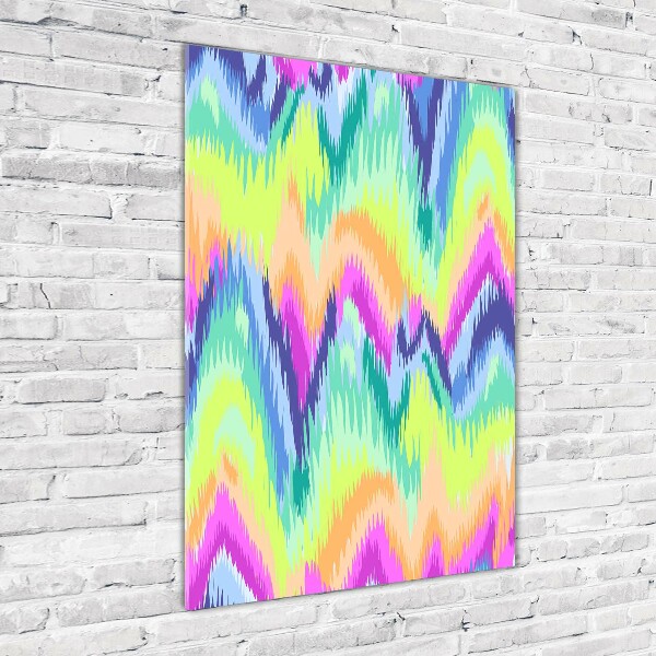 Quadro di vetro verticale Sfondo arcobaleno
