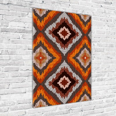 Quadro stampa su vetro verticale Sfondo retrò