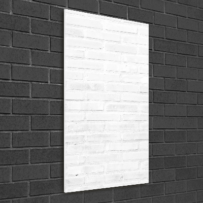 Quadro vetro verticale Muro di mattoni