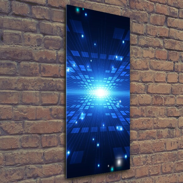 Quadro di vetro verticale Sfondo 3D