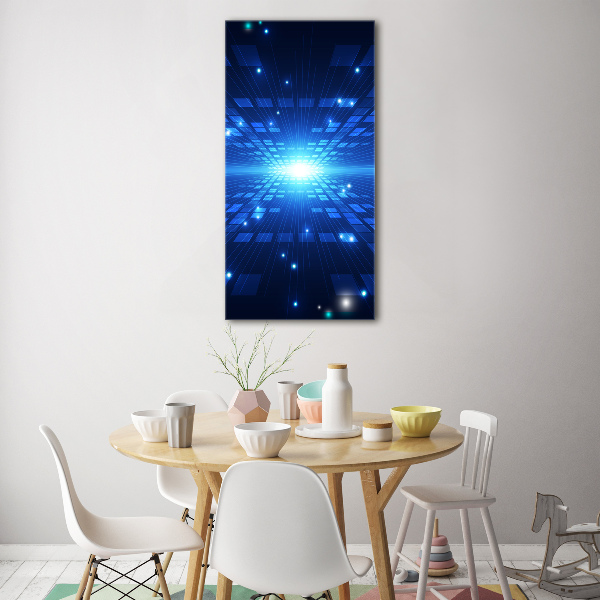 Quadro di vetro verticale Sfondo 3D