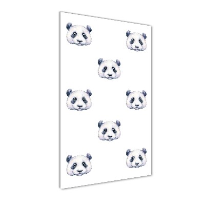 Quadro stampa su vetro verticale Panda
