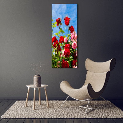 Quadro stampa su vetro verticale Rovo