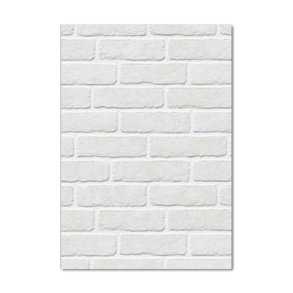 Quadro di vetro verticale Muro di mattoni