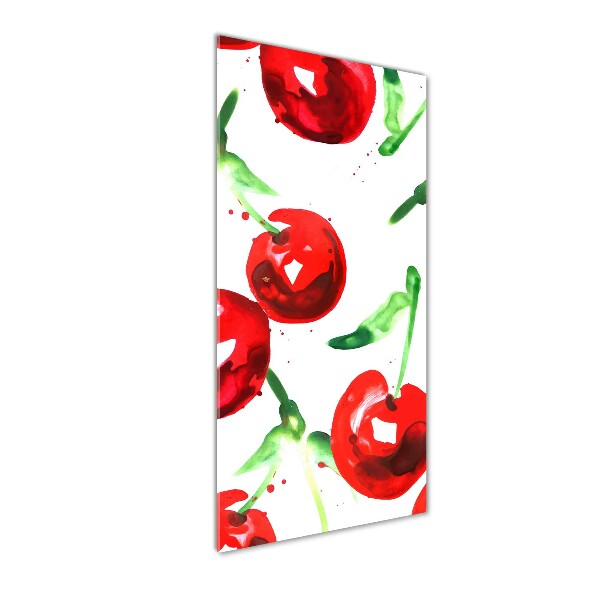 Quadro vetro verticale Ciliegie