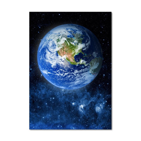 Quadro in vetro verticale Globo