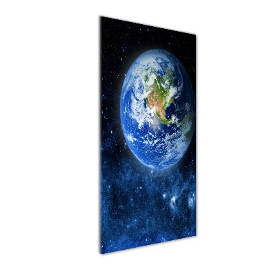 Quadro in vetro verticale Globo