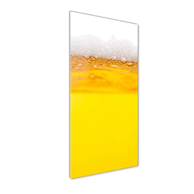 Quadro stampa su vetro verticale Birra
