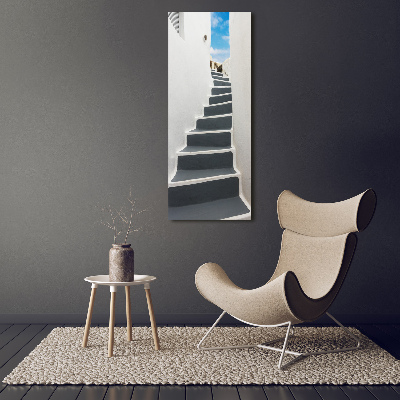 Quadro vetro verticale Santorini, Grecia