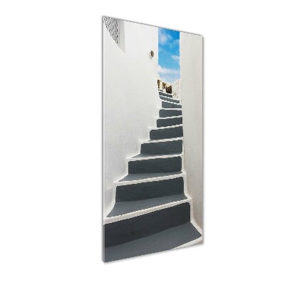 Quadro vetro verticale Santorini, Grecia