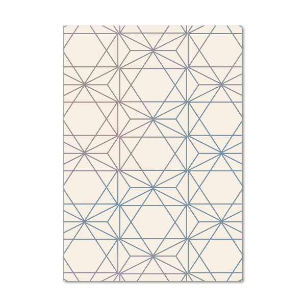 Quadro di vetro verticale Sfondo geometrico