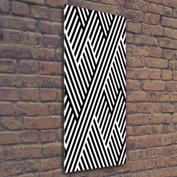 Quadro vetro verticale Sfondo geometrico