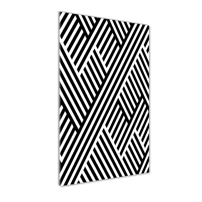 Quadro vetro verticale Sfondo geometrico