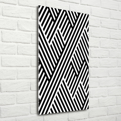 Quadro vetro verticale Sfondo geometrico