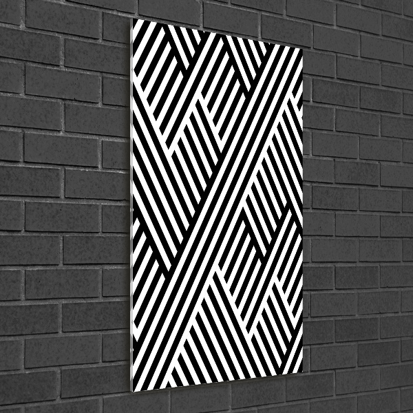 Quadro vetro verticale Sfondo geometrico
