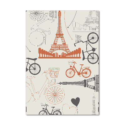 Quadro di vetro verticale Simboli della Francia