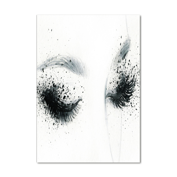 Quadro in vetro verticale Trucco