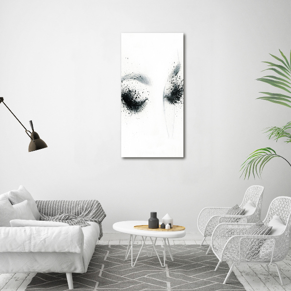 Quadro in vetro verticale Trucco