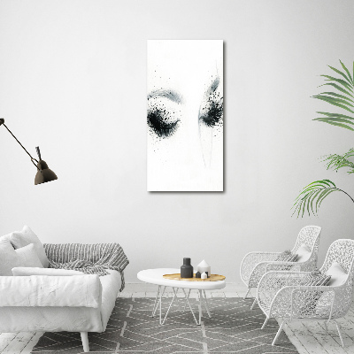 Quadro in vetro verticale Trucco