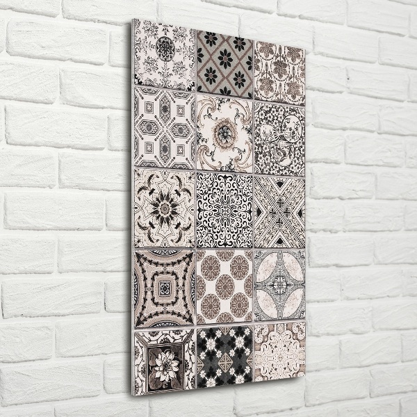 Quadro vetro verticale Piastrelle in ceramica
