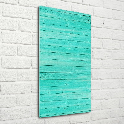 Quadro di vetro verticale Tavole verdi