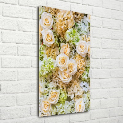 Quadro in vetro verticale Fiori per il matrimonio