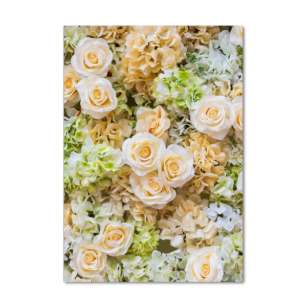 Quadro in vetro verticale Fiori per il matrimonio
