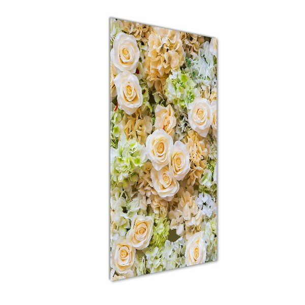 Quadro in vetro verticale Fiori per il matrimonio