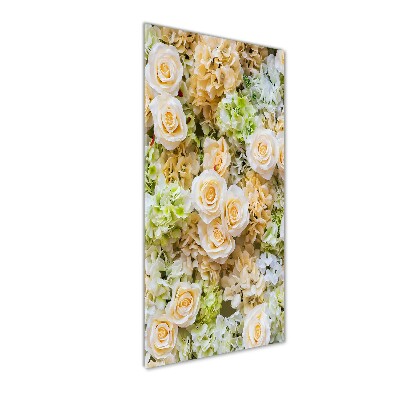 Quadro in vetro verticale Fiori per il matrimonio