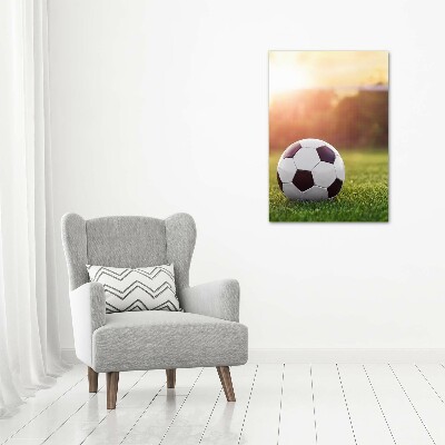 Quadro vetro verticale Calcio