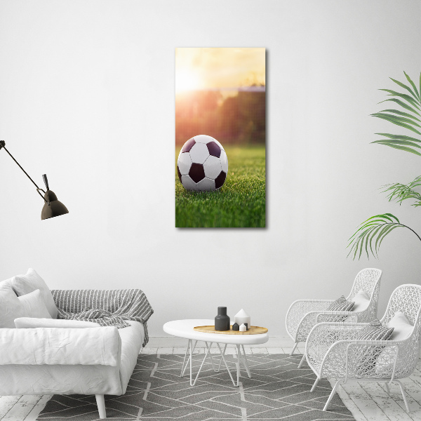 Quadro vetro verticale Calcio