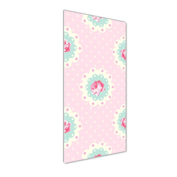 Quadro stampa su vetro verticale Rose