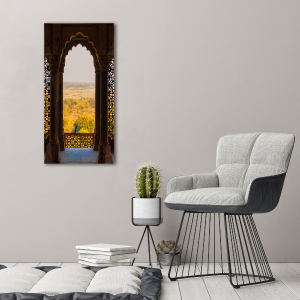 Quadro stampa su vetro verticale Forte di Agra, India