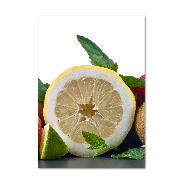 Quadro in vetro verticale Frutta