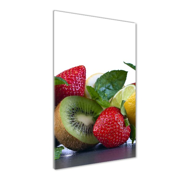 Quadro in vetro verticale Frutta