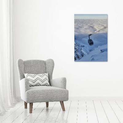 Quadro in vetro verticale Montagne russe