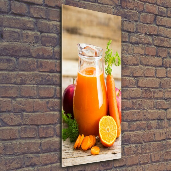 Quadro di vetro verticale Succo di frutta