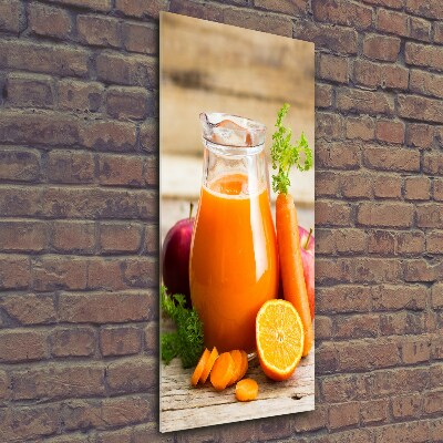 Quadro di vetro verticale Succo di frutta