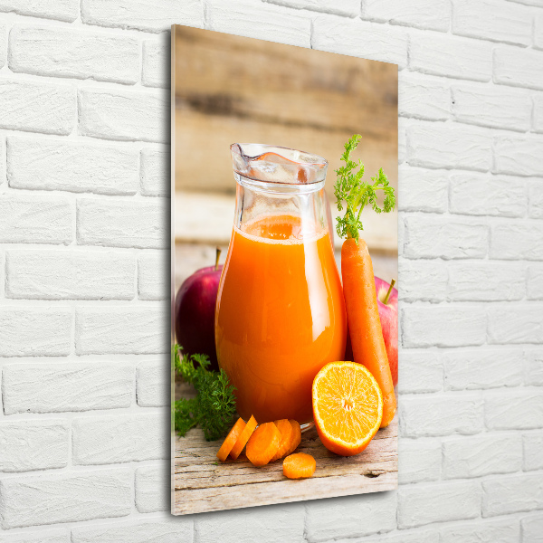 Quadro di vetro verticale Succo di frutta