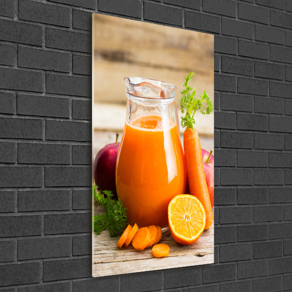Quadro di vetro verticale Succo di frutta