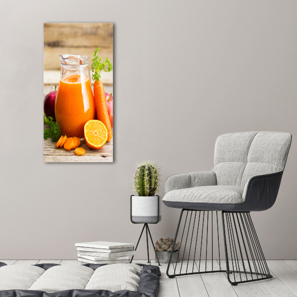 Quadro di vetro verticale Succo di frutta
