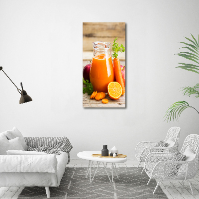 Quadro di vetro verticale Succo di frutta