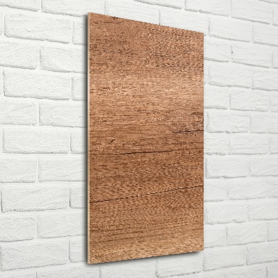 Quadro vetro verticale Sfondo in legno