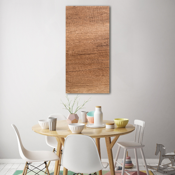 Quadro vetro verticale Sfondo in legno