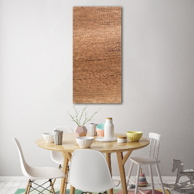 Quadro vetro verticale Sfondo in legno