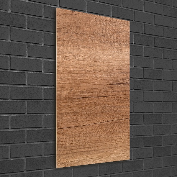Quadro vetro verticale Sfondo in legno
