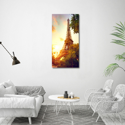 Quadro vetro verticale Torre Eiffel Parigi