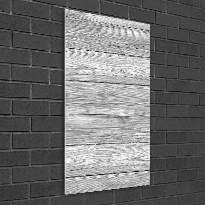 Quadro di vetro verticale Sfondo in legno