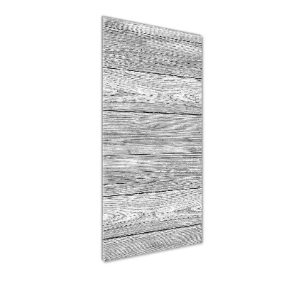 Quadro di vetro verticale Sfondo in legno
