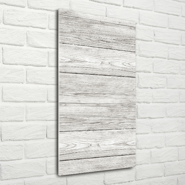 Quadro stampa su vetro verticale Sfondo in legno